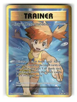 Misty's Determination 108/108 Ultra Rare Evolutions Pokemon Holo Lightly Played - Image 1