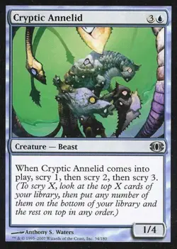Cryptic Annelid - Light Play MTG Futuresight - Image 1