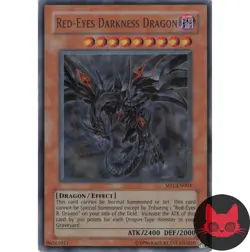Yugioh Red-Eyes Darkness Dragon SD1-EN001 Ultra Rare LP - Image 1