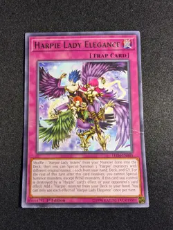 Yugioh - Harpie Lady Elegance LED4-EN005 1st Edition Rare HP - Image 1