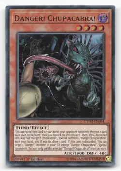 Yugioh Danger! Chupacabra! CYHO-EN084 Ultra Rare 1st Edition NM - Image 1