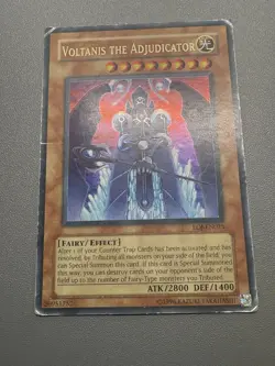 Yu-Gi-Oh! Voltanis The Adjudicator Ultra Rare Unlimited EOJ-EN023 HP (DAMAGED) - Image 1