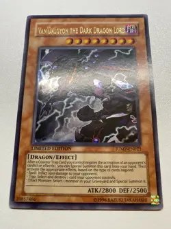 Yu-Gi-Oh! Van’Dalgyon The Dark Dragon Lord Ultra Limited Edition JUMP-EN023 HP - Image 1