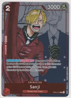 Sanji OP01-013 Promo Premium Card Collection NM One Piece TCG English - Image 1