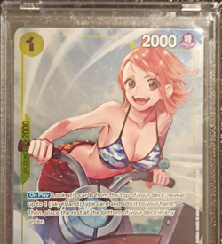Bandai One Piece Nami Character Card OP15-108 Special 2000 Power - Image 1