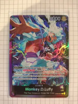 One Piece TCG ● OP09-061 ● L ● Monkey.D.Luffy ● NM ● ENG ● Alt Art Leader - Image 1