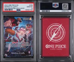 2024 ONE PIECE PROMOS #060 MONKEY D. LUFFY PSA MAGAZINE EXCLUSIVE PSA 10 - Image 3
