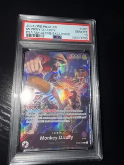 2024 ONE PIECE PROMOS #060 MONKEY D. LUFFY PSA MAGAZINE EXCLUSIVE PSA 10 - Image 4