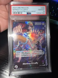 2024 ONE PIECE PROMOS #060 MONKEY D. LUFFY PSA MAGAZINE EXCLUSIVE PSA 10 - Image 5