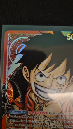 Monkey D. Luffy Pre-Errata 2022 One Piece OP01-003 1st Edition Alt Leader - Image 2