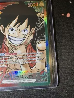 Monkey D. Luffy Pre-Errata 2022 One Piece OP01-003 1st Edition Alt Leader - Image 4