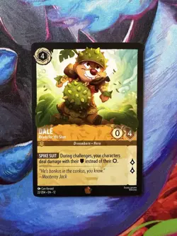 Disney Lorcana Wilds Unknown - "DALE" Ready for His Shot Legendary #22/204 - Image 1