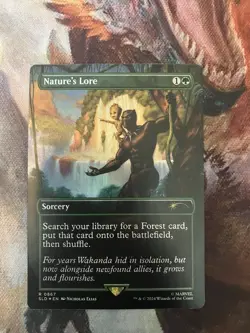 Nature's Lore (867) Foil Secret Lair Drop Black Panther MTG - Image 1