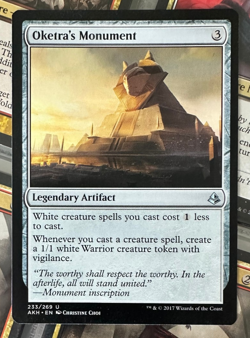 MTG Oketra's Monument Legendary Artifact Uncommon Amonkhet NM - Image 1