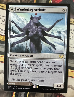 MTG Wandering Archaic Explore the Vastlands Strixhaven Rare Creature NM - Image 1