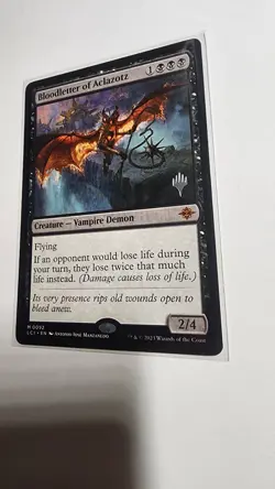 "Bloodletter of Aclazotz", Promo Pack version LCI, Regular 1x mtg NM - Image 1