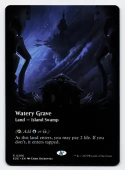 Watery Grave [0286] EOE Rare Borderless Non-Foil [MTG Card English] - Image 1