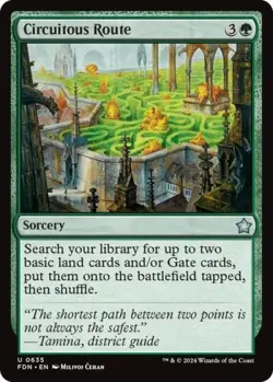 Circuitous Route - Near Mint MTG Foundations - Image 1