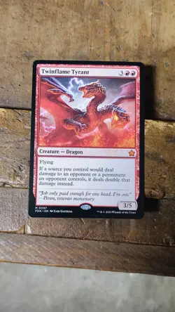 Twinflame Tyrant [Foundations] Magic MTG - Image 1