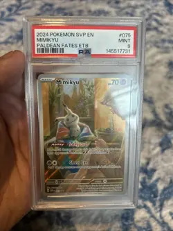 2024 POKEMON SVP EN-SV BLACK STAR PROMO #075 MIMIKYU PSA 9 - Image 4