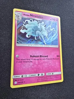 Alolan Ninetales - 145/236 - Holo - S&M: Cosmic Eclipse *NM-LP* Pokemon TCG - Image 3