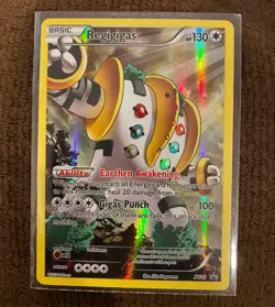 Pokemon TCG XY Regigigas Full Art Promo Holo XY82 Never touched - Image 1