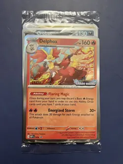 Pokemon CHAOS RISING STAFF PROMOS Set Of 4 SEALED Mega Evolution Holo Foils - Image 4