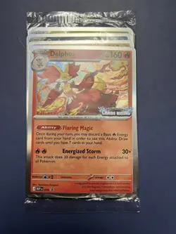 Pokemon CHAOS RISING STAFF PROMOS Set Of 4 SEALED Mega Evolution Holo Foils - Image 5