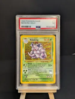 💎PSA 7💎 Pokemon TCG Nidoking Base Set Holo Rare 11/102 1999 English - Image 1