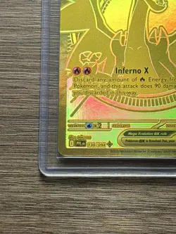 Pokemon TCG Mega Charizard X EX PFL 130/094 Gold Hyper Rare Near Mint Fast Ship - Image 3