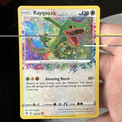 Pokemon TCG 138/185 Rayquaza Amazing Rare Vivid Voltage - Image 1