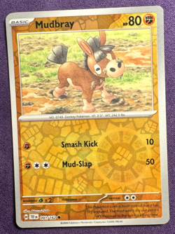 Mudbray 91/162 | SV: Temporal Forces | Reverse Holo | Pokemon (NM/LP) - Image 1