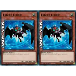 FABLED LURRIE 2x • (Il Favoloso Lurrie) • Super R • RA03 EN003 • 1Ed • Yugioh! - Image 1