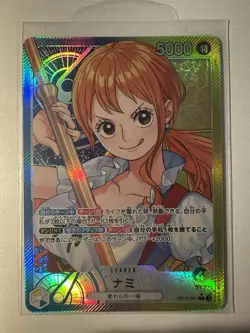 One Piece TCG Nami OP11-041 A Fist Of Divine Speed Alt Art Leader Japanese - Image 1