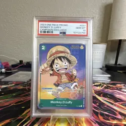 Monkey D Luffy P-037 Promo One Piece TCG PSA 10 - Image 5