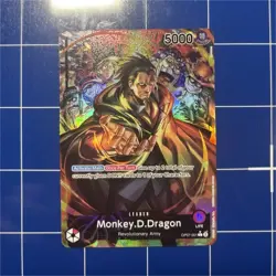 One Piece Monkey D. Dragon OP07-001 500 Year Future Leader Special Alt Art Holo - Image 1