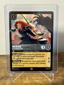 Disney Lorcana NEW wilds unknown LEGENDARY Merida - Formidable Archer 191/204 - Image 1
