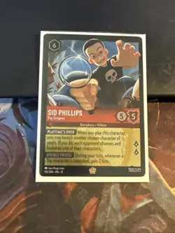 ✨FOIL Disney Lorcana Wilds Unknown Sid Phillips -Toy Surgeon 126/204 FOIL - Image 1