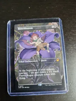 Bitterblossom Borderless Anime MTG Wilds of Eldraine - Image 1