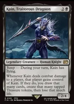 Kain, Traitorous Dragoon FIN 105 Rare MTG - Image 1