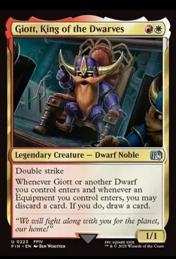 Giott, King of the Dwarves FIN 223 Uncommon MTG - Image 1