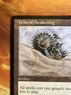 MTG Helm of Awakening Visions Lightly Played Condition Artifact Vintage! - Image 3