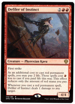 Defiler of Instinct 119/281 Rare Non Foil Dominaria United MTG Near Mint - Image 1