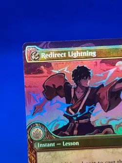 MTG Secrets of Strixhaven Redirect Lightning 0343 Foil Borderless Showcase NM - Image 4