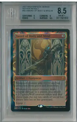 MTG Sword of Body and Mind Aether Revolt Inventions Masterpiece BGS 8.5 - Image 1