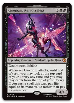 Gwenom, Remorseless #56 (NM) Spider-Man SPM Magic MTG - Image 1
