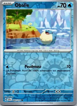 Carte Pokemon Obalie 043/191 Reverse - 2024 - Image 1