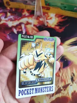Pokemon Karte Card Electabuzz Elektek Pocket Monster Carddass 1997 japanese NM - Image 2