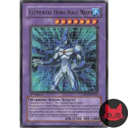 Yugioh Elemental HERO Aqua Neos DP03-EN012 Rare 1st Edition MP - Image 1