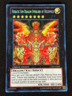 Yugioh Hieratic Sun Dragon Overlord of Heliopolis CT09-EN004 Secret (NM) - Image 1